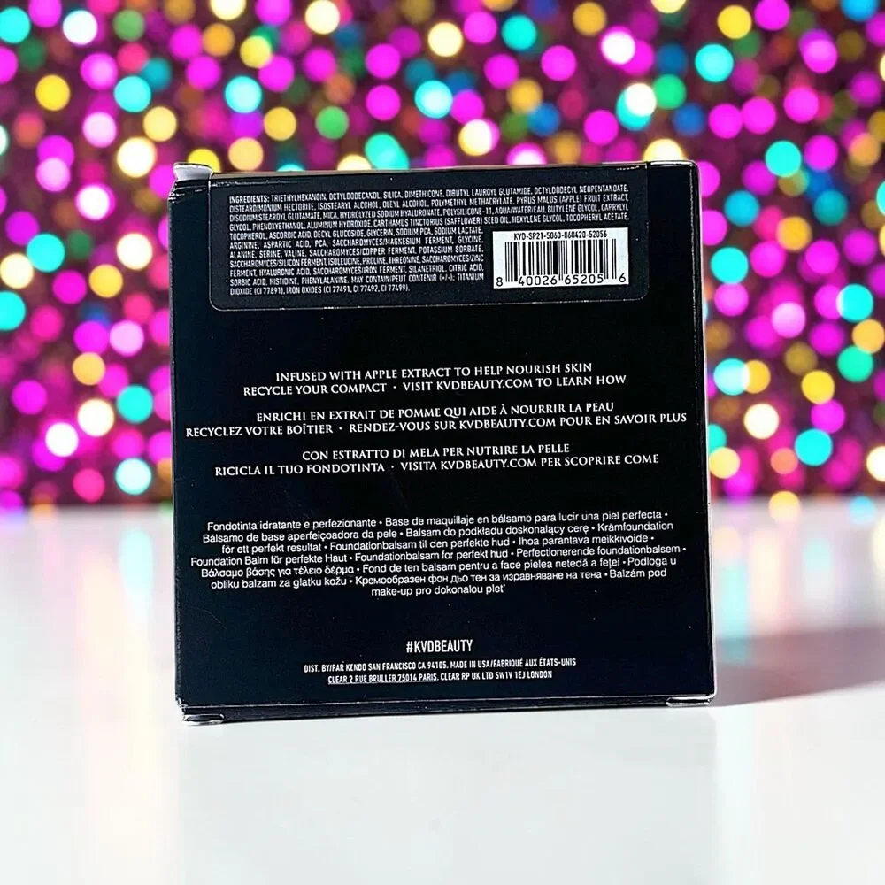 Kat Von D KVD Good Apple Skin-Perfecting Foundation Balm in Medium 042 .35oz NIB